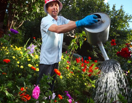 Fertilizing a residential lawn in St Lukes