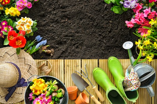 Removing green waste during garden clearance in St Lukes